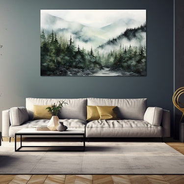 Misty Mountains Painting